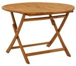 vidaXL Klapptisch braun Akazie B/H/L: ca. 110x75x110 cm
