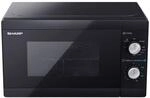 Sharp Mikrowelle mit Grill YC-MG01E-B schwarz Metall B/H/T: ca. 44x25,8x34,4 cm