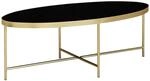 Couchtisch gold schwarz B/H/T: ca. 110x40x56 cm