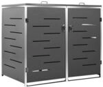 vidaXL M&uuml;lltonnenbox anthrazit B/H/T: ca. 138x112,5x77,5 cm