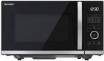 Sharp Mikrowelle YC-QS254AE-B schwarz Stahl B/H/T: ca. 49x28,8x39,5 cm