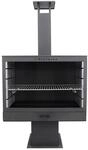 Westmann Grill-und Gartenkamin schwarz Metall B/H/T: ca. 90x160x50 cm