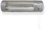 Nedis Badezimmer-Heizung grau Metall B/H/L: ca. 56x16x10 cm ca. 1200 W
