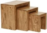 Beistelltisch 3er-Set natur Akazie