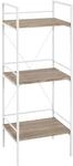 Regal Eiche Optik wei&szlig; lackiert MDF B/H/T: ca. 34x96x27 cm