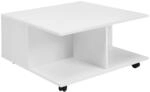 Wohnling Couchtisch wei&szlig; Holzwerkstoff B/H/T: ca. 70x36,5x70 cm