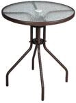 VCM Bistrotisch dunkelbraun Stahl H/D: ca. 72x60 cm