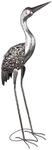 LED-Solarleuchte grau Metall B/H/T: ca. 15x77x29 cm