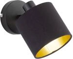 Spot schwarz Metall B/H/L: ca. 12x19x18 cm E14 1 Brennstellen