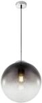 GLOBO Pendelleuchte Varus Chrom Rauchglas H/D: ca. 120x30 cm E27 1 Brennstellen