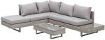 Outsunny Sitzgruppe grau Edelstahl B/H/L: ca. 69x196x59 cm