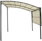 Outsunny Pavillon schwarz Stahl B/H/L: ca. 250x250x300 cm
