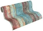 A.S.Creation Tapete blau braun beige B/H/D: ca. 52x250x7,5 cm