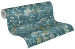 A.S.Creation Vliestapete blau petrol gelb B/H/D: ca. 53x1005x8,2 cm