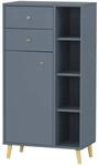 Midischrank Bjarne Fjordblau B/H/T: ca. 60,2x113,4x33 cm