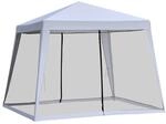 Outsunny Pavillon grau Stahl B/H/L: ca. 300x245x300 cm