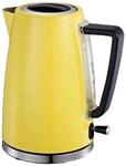 MICHELINO Wasserkocher 74081 gelb Edelstahl Glas ca. 1,7 l
