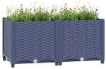 Hochbeet grau Polypropylen B/H/L: ca. 40x38x80 cm