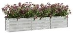 Garten-Hochbeet silber Stahl B/H/L: ca. 40x45x240 cm