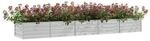 Garten-Hochbeet silber Stahl B/H/L: ca. 80x45x400 cm