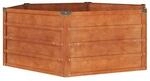 Hochbeet braun Stahl B/H/L: ca. 129x45x129 cm