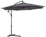Outsunny Ampelschirm grau Stahl H/D: ca. 250x300 cm