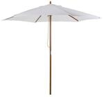Outsunny Sonnenschirm creme Bambus H/D: ca. 230x250 cm