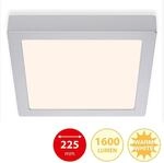 GLOBO LED-Deckenleuchte Fire Chrom Metall B/H/T: ca. 22,5x3,2x22,5 cm