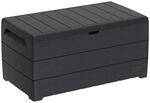 VCM Aufbewahrungsbox Durabox grau Kunststoff B/H/L: ca. 130x110x474 cm