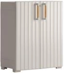 Keter Kunststoffschrank Groove beige Kunststoff B/H/T: ca. 80x98x45 cm