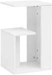 Beistelltisch wei&szlig; Holzwerkstoff B/H/T: ca. 35x61x30 cm