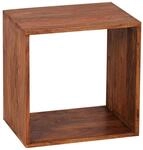 Beistelltisch natur Echtholz B/H/T: ca. 43,5x43,5x33 cm