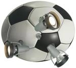 Niermann Fu&szlig;ball-Strahler Fu&szlig;ball 604 schwarz wei&szlig; D: ca. 35 cm GU10 3