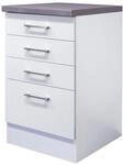 Schubkastenschrank Vita wei&szlig; matt B/H/T: ca. 50x86x60 cm