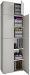 Schuhschrank Lona grau wei&szlig; B/H/T: ca. 70x223x39 cm