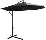 Outsunny Ampelschirm schwarz Polyester H/D: ca. 250x300 cm