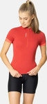 Odlo 411971-30847-S, Odlo Essential Rad-Shirt Half-Zip f&uuml;r Damen - Radsport - rot, S