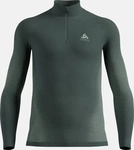 Odlo 196222-10877-S, Odlo Performance Warm Base Layer Half-Zip f&uuml;r Herren, S, gr&uuml;n