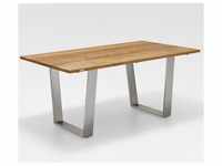 Niehoff Noah Tisch 200cm, Trapezkufe, Tischplatte Teak-gebürstet