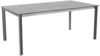 MWH Alutapo Ausziehtisch HPL Zement Iron Grey, 180-240x100cm