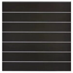 GrojaSolid Grande Premium BPC Steckzaun-Set 180x180cm schwarz co-extrudiert- Rahmen