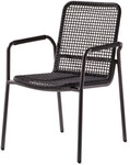 Sieger Ticco Stapelsessel Rope Grau, Aluminium eisengrau