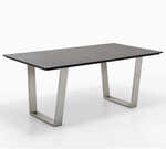 Niehoff Noah Tisch 180cm, Trapezkufe, Tischplatte HPL Granit-Design