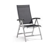 Sieger Bodega Klappsessel Aluminium graphit 6-fach verstellbar