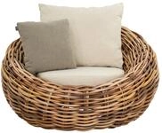 Apple Bee Cocoon Lounge Chair Boucle Cream