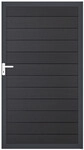 GrojaSolid BPC Steckzaun Universal Tor 100x180cm anthrazitgrau-anthrazit
