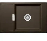 Schock Einbausp&uuml;le Fl&auml;chenb&uuml;ndig Mono D-100XS FB Bronze inkl. Holzschneidbrett