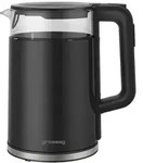 Grossag Glas-Wasserkocher 1,7 l, Schwarz, WK 24.07 (1394)