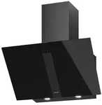 Oranier Kopffrei-Wandhaube UNA, Schacht in pureBLACK, Glasschirm Sicherheitsglas