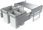 Naber Abfallsammler Cox&reg; Base 360 K/600-3 ohne Biodeckel H 360 mm hellgrau, 8012489